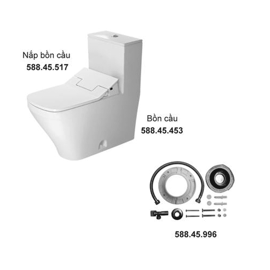 Bồn cầu một khối Durastyle cho Sensowash 588.46.452